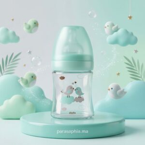 Dodie Biberon Tétine Ronde Anti-Colique en Verre 0-6 mois