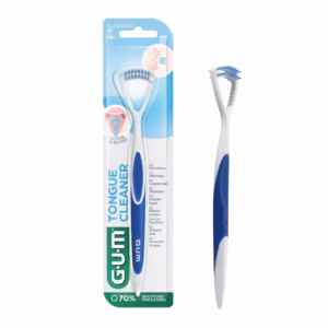 gum gratte langue 760 GUM Halicontrol – Gratte-Langue Double Action (Réf. 760)