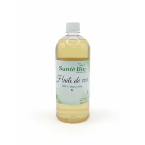 santé bio huile de coco 1l Santé Bio Premium – Huile de Coco 100% Naturelle (1 L)