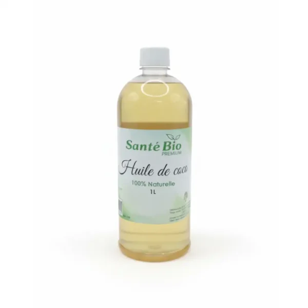 Santé Bio Premium – Huile de Coco 100% Naturelle (1 L)