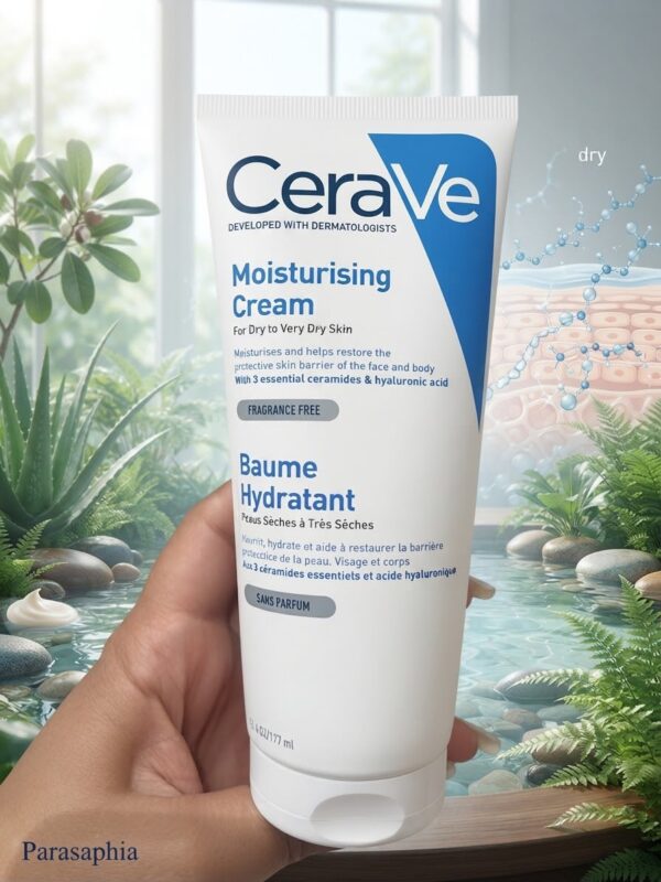cerave baume hydratant visage et corps 177ml CeraVe – Baume Hydratant Visage et Corps (177 ml) – Peaux Sèches à Très Sèches